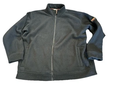 Orvis Jacket Mens XXL Black Fleece Full Zip Outdoor Hiking Camping Gorp - Image 1 of 4