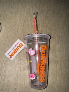 Dunkin’ Donuts 2025 Dunkings Acrylic Travel Tumbler Cup 24oz New! - Picture 1 of 5
