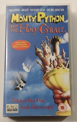 Monty Python and the Holy Grail PAL VHS Video Tape Clamshell Tri-star comedy - Image 1 of 4