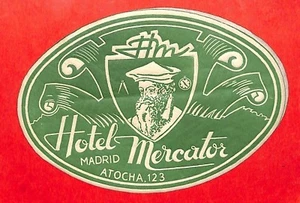 MADRID ETIQUETTE " HOTEL MERCATOR " - Picture 1 of 1