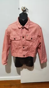 Georges Marciano Jacket For Guess Men’s Pink Denim Trucker Vintage - Size L - Picture 1 of 3