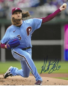 Autographed 8x10 MATT STRAHM Philadelphia Phillies Autographed photo - COA - Picture 1 of 1