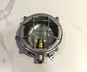 Wall Mount Solid Aluminum Vintage Marine Ship Small Antique Deck Light Fixture - Picture 1 of 9
