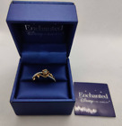 Enchanted Disney Fine Jewelry "Belle"  Genuine Diamond 10K Gold Ring Size 8