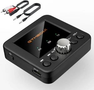 Bluetooth 5.0 Receiver Transmitter Hi-Fi AUX RCA Wireless Stereo Audio Adapter - Picture 1 of 24