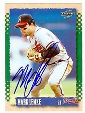 Mark Lemke autographed Baseball Card (Atlanta Braves) 1995 Score #87