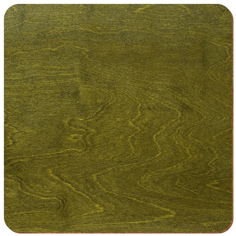 Holz Quadrat Olivgrün beidseitig lackiert Deko Basteln 3-50cm - Bild 1 von 1