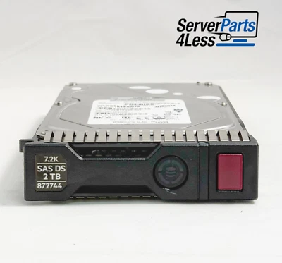 872485-B21 HP 2TB SAS 12G SC 7.2K LFF SC MV Drive 872744-001 872291-001 - Image 1 of 4