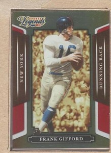 Frank Gifford 36 2008 Donruss Sports Legends Mirror Red 165/250
