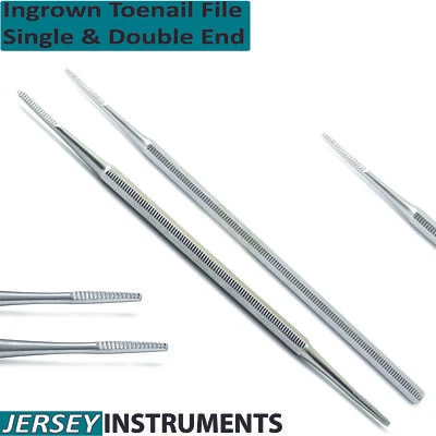 Lima de uñas encarnada recortadora de uñas podología quiropráctica doble extremo y un solo extremo CE Foto 1 de 4