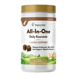 All-In-One_Daily Essentials + 4-In-1 Support, For Dogs, 120 Soft Chews, 16.9 oz - Picture 1 of 3