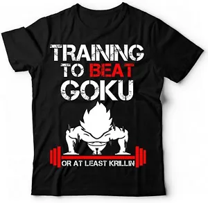 Tshirt Dragonball Goku Vegeta Super Sayan Allenamento Palestra Training Crossfit - Foto 1 di 3