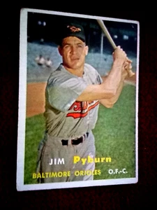 1957 Topps - Scarce Series #276 Jim Pyburn (RC),VG/SMALL CREASE,FREE SHIPPING - Picture 1 of 12