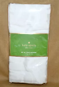 KATE SPADE Coming Up Roses Set of 4 Linen Napkins 20 x 20 Fresh Cream 154483NP4 - Picture 1 of 4