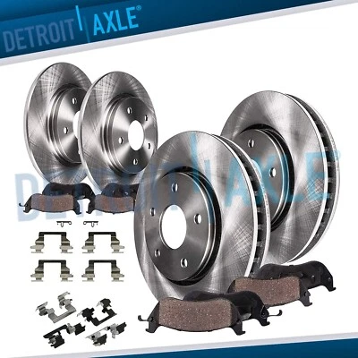 Front Rear Disc Brake Rotors Brake Pads for Chevy Malibu Pontiac G6 Saturn Aura - Image 1 of 4