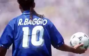 NEW* Diadora ITALY Home No.10 BAGGIO - 94 World Cup Jersey Shirt Trikot • LARGE - Picture 1 of 10