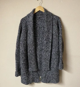 Express Cárdigan Delantero Abierto Suéter Mujer Mezcla Lana Grueso Cable Tejido Talla-L - Imagen 1 de 4