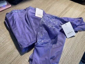AUDEN: Neu mit Etikett! Lila Spaghettiträger Korsett Top mit lila transparenter Unterwäsche - Bild 1 von 8