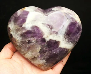 618 g 1,35 lb Chevron Dream Amatista Reiki Corazón Piedra 1 - Imagen 1 de 8