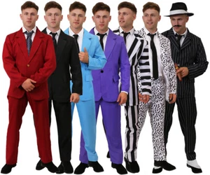 LOTE DE DISFRACES DE TRAJE Y CORBATA PARA HOMBRES ELECCIÓN PELÍCULA NOVEDAD DESPEDIDA DE SOLTERO FIESTA - Imagen 1 de 11