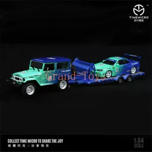 Time Micro 1:64 Gtr34/FJ40 FALKEN Diecast Model Car - Picture 1 of 13