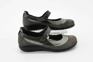 Naot Women Shoe Kirei Size 9M EUR 40 Pewter Gray Mary Jane Flat Pre Owned xq - Picture 1 of 12