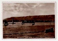 CARTOLINA MANFREDONIA FOGGIA PANORAMA DEI LIDI PESCATORI VIAGGIATA 1960