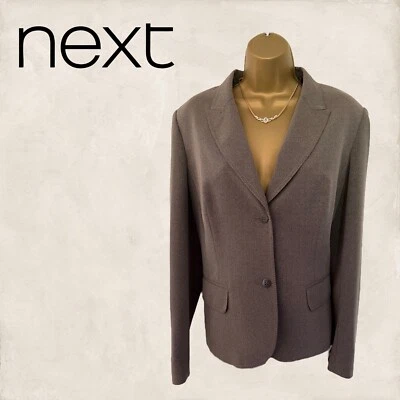 Next Womens Green Grey Tailored Jacket, Blazer Business UK 18  NWT RRP £69.99 - Image 1 of 3