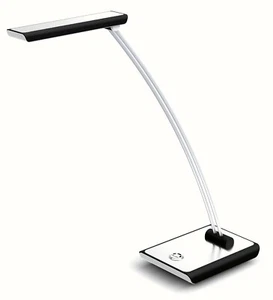 IBV LED-Tischleuchte 4000K 4,8W silber/schwarz Schreibtischleuchte Leselampe - Bild 1 von 6