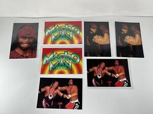 Macho Man Randy Savage 1998 Panini WCW/nWo Photocard 4x6 Photo Card Lot of 7