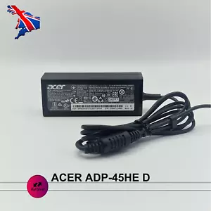 19V 2.37A 45W AC Genuine ACER ADP-45HE D POWER CHARGER ADPATER UK SMALL TIP - Picture 1 of 3