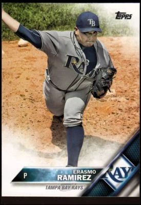 2016 Topps #483 Erasmo Ramirez Tampa Bay Rays - Image 1 of 2