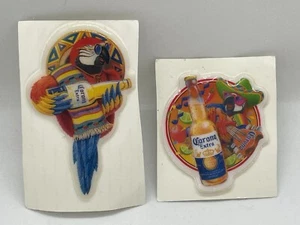 Corona Extra Lot of 2 Parrot Puffy Stickers - Picture 1 of 3