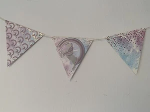 3 X Unicorn Paper Bunting Set For Party, Bedroom Decoration, Crafts. - Picture 1 of 4