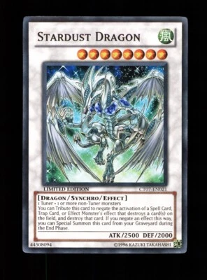 YU-GI-OH! STARDUST DRAGON CT07-EN021 LIMITED EDITION SUPER RARE TCG - Image 1 of 2