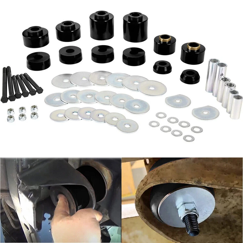 For 1980-1998 Ford F150 F250 F350 2WD 4WD 4.4123R Body Mount Bushing Set Kit - Изображение 1 из 4