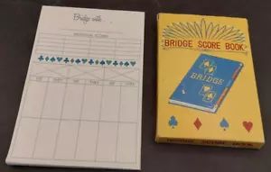 Vintage Bridge Score Book with Score Pads and Score Guide. - Picture 1 of 3