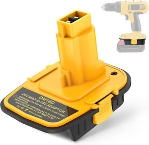 Adapter for Dewalt for Milwaukee 18v Li-ion Battery to for Dewalt 18v NiCad Tool - Picture 1 of 8