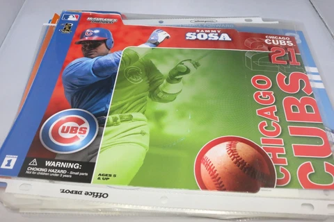 POSTER Action Figure McFarlane Backing Art Only Sammy Sosa Chicago Cubs Series 1 Cover
