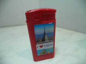 ACCENDINO LIGHTER MODELLO I LOVE TORINO A GAS RICARICABILE TIPO 8 NEW - Picture 1 of 1