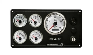 Panel de instrumentos de motor de barco diésel Detroit - Imagen 1 de 2