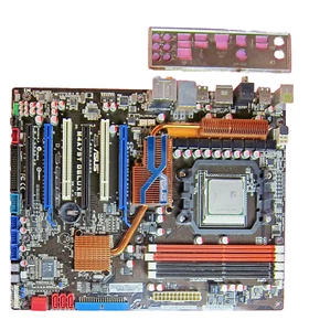 ASUS M4A79T Deluxe Motherboard with AMD Phenom II X4 955 3.2Ghz CPU - BIOS: 3503 - Picture 1 of 7