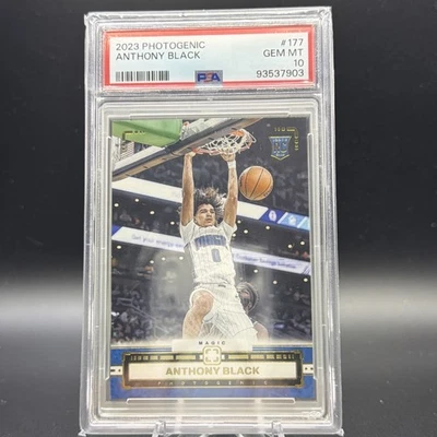 Anthony Black Panini 2023 fotogénico Orlando Magic novato RC PSA 10 Foto 1 de 4