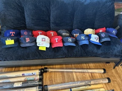  Equipos firmados por el Salón de la Fama, sombreros Snapback incluyendo Berra, Ryan, Molitor, Kirby Foto 1 de 4