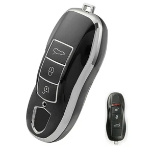 Soft TPU Remote Key Fob Cover For Porsche Cayenne Panamera Macan 718 Cayman 911 - Picture 1 of 9