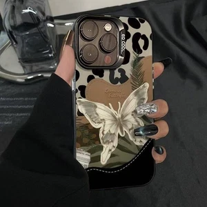 Case For iPhone 16 Pro Max 15 14 13 12 11 XR XS 7 Butterfly Glitter Phone Cover - Picture 1 of 7