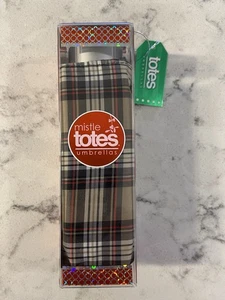 NEW IN PACKAGE ~ MISTLE TOTES PLAID PRINT PURSE SIZE UMBRELLA - Picture 1 of 2