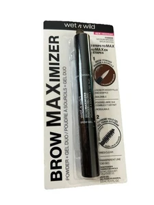 wet n wild Ultimate Brow Maximizer Powder + Gel Duo-Medium Brown - Picture 1 of 1