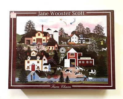 Farm Charm Jigsaw Puzzles Art by Jane Wooster Scott  1000 Pieces  "Complete" - Image 1 of 4