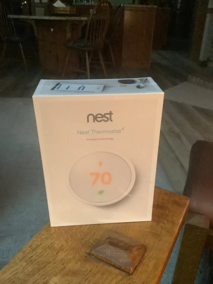 Termostato inteligente programável Nest Thermostat E - Branco (T4000ES) - Imagem 1 de 1